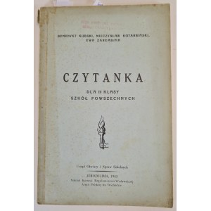KUBSKI, KOTARBIŃSKI, ZAREMBINA - CZYTANKA DLA III KLASY SZKÓŁ POWSZECHNYCH, Jerozolima 1943