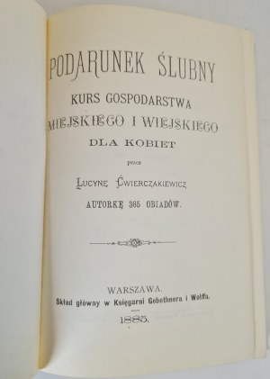 ĆWIERCZAKIEWICZ Lucyna - THE SLEEPING GIFT A course in urban and rural farming for women, REPRINT of 1989.