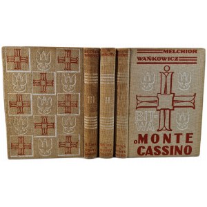 WAŃKOWICZ Melchior - Bitwa o Monte Cassino, Tom 1-3. Rzym-Mediolan 1945-1947 [bogato ilustrowany]