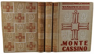 WAŃKOWICZ Melchior - The Battle for Monte Cassino, Vol. 1-3 Rome-Milan 1945-1947 [richly illustrated].