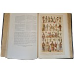 RACINET Auguste - LE COSTUME HISTORIQUE 1-6 DUŻE FOLIO PIĘKNA OPRAWA Z EPOKI