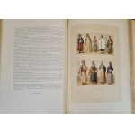 RACINET Auguste - LE COSTUME HISTORIQUE 1-6 DUŻE FOLIO PIĘKNA OPRAWA Z EPOKI