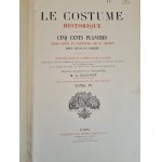 RACINET Auguste - LE COSTUME HISTORIQUE 1-6 DUŻE FOLIO PIĘKNA OPRAWA Z EPOKI