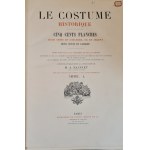 RACINET Auguste - LE COSTUME HISTORIQUE 1-6 DUŻE FOLIO PIĘKNA OPRAWA Z EPOKI