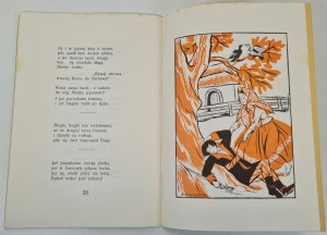 [STRYJEŃSKA]PORAZIŃSKA Janina- JAS I KASIA (On the motives of a folk song) Illustrated by Zofja Stryjeńska Reprint of the 1936 edition.
