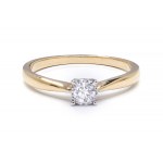 Diamond ring, early 21st century jewelry, pr. "3" gold