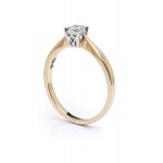 Diamond ring, early 21st century jewelry, pr. "3" gold