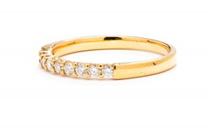 Ring with diamonds, early 21st century jewelry, gold ~ 0.750