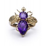 Fly-shaped ring, 2nd half of 20th century jewelry, pr. gold "0.585"
