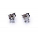 Earrings with diamonds, early 21st century jewelry, white gold pr. ~ 0.750