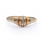 Diamond ring, 2nd half of 20th century jewelry, 0.583 pr. gold
