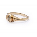 Diamond ring, 2nd half of 20th century jewelry, 0.583 pr. gold