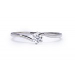 Diamond ring, early 21st century jewelry, white gold pr. ~ 0.585
