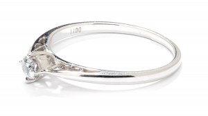 Diamond ring, early 21st century jewelry, white gold pr. '3'