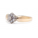 Ring with diamonds, early 21st century jewelry, pr. gold "0.585"