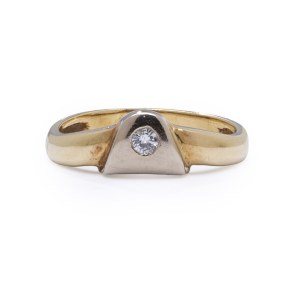 Bague en diamant, 2e moitié du 20e siècle bijoux, or pr. 0.583