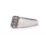 Diamond ring, early 21st century jewelry, white gold pr ~ "0.585"