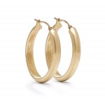Gold earrings, early 21st century jewelry, pr. 0.585 gold