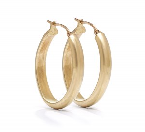 Gold earrings, early 21st century jewelry, pr. 0.585 gold