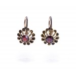 Earrings with garnets, 1st half of 20th century jewelry, pr. gold 0.560