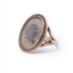 Portrait ring, 18th/19th century jewelry, 0.500 pr. gold