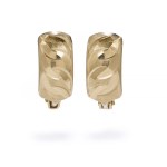 Gold earrings, early 21st century jewelry, pr. 0.585 gold