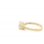 2.74 GR GOLD RING WITH DIAMONDS - DH-R644