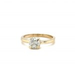YELLOW GOLD RING WITH DIAMONDS - RNG41108