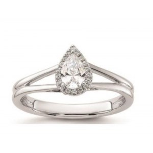 GOLD RING WITH LAB GROWN DIAMONDS - 416 LG