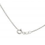 2.04 GR NATURAL WHITE GOLD NECKLACE WITH DIAMONDS - DH-P289