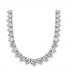 20 GRAMS GRADUATING LAB GROWN DIAMOND TENNIS TYPE GOLD NECKLACE - 202/W