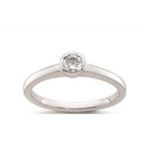 GOLD RING WITH LAB GROWN DIAMONDS - 407 LG