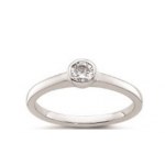 GOLD RING WITH LAB GROWN DIAMONDS - 407 LG