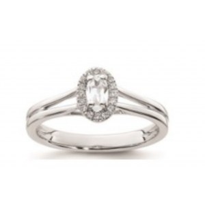 CLASSIC 14K GOLD RING WITH DIAMONDS 415 LG