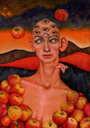 Aleksandra Poplawska, Apple rain, 2023.