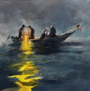 Maciej Szwec, Night fishing, 2023.