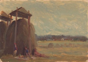 Wlodzimierz DMYTRYSZYN (1905-1992), Resting under a stogie
