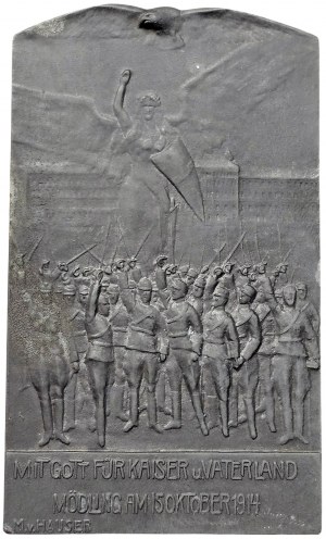 Autriche, François-Joseph Ier, Plaque Propagande militaire Première Guerre mondiale 1914