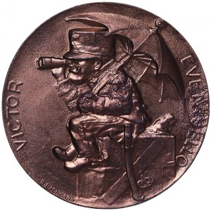 Austria, Franz Joseph I, Satirical medal of Vittorio Emmanuele III for the loss of the city of Trieste n.d. (1914-16)