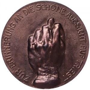 Austria, Franz Joseph I, Satirical medal of Vittorio Emmanuele III for the loss of the city of Trieste n.d. (1914-16)