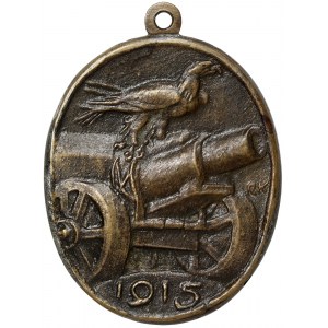Austria, Franz Joseph I, Medal with St Barbara, patron saint of artillery WWI 1915