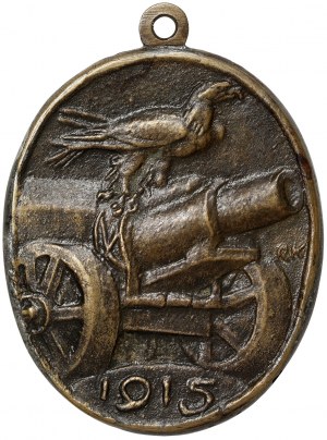 Austria, Franz Joseph I, Medal with St Barbara, patron saint of artillery WWI 1915