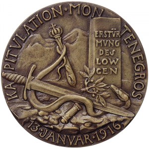 Austria, Montenegro, General commander-in-Chief of the Austro-Hungarian Army Hermann Kövess 1854-1924, Medal for the surrender of Lovcen in Montenegro 1916