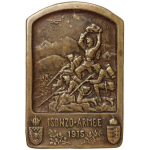 Österreich, Franz Joseph I., Kappenabzeichen Isonzoschlacht WWI 1915