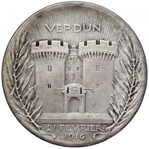 France, Medal commemorating the Battle of Verdun WWI 1917