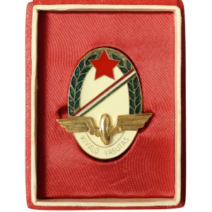Hungary, Badge 'Excellent railroader' n.d.