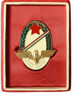 Hungary, Badge 'Excellent railroader' n.d.