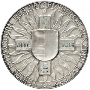 Switzerland, Medal of the City of Lucerne for the faithful defence of national frontiers 1920