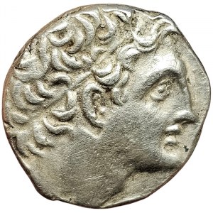 Monnaies grecques, Egypte, Rois ptolémaïques, Ptolémée IX et Cléopâtre III, Tétradrachme 109/108 avant J.-C., Alexandrie