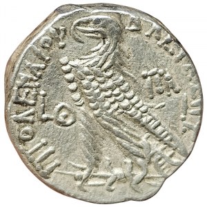 Monnaies grecques, Egypte, Rois ptolémaïques, Ptolémée IX et Cléopâtre III, Tétradrachme 109/108 avant J.-C., Alexandrie